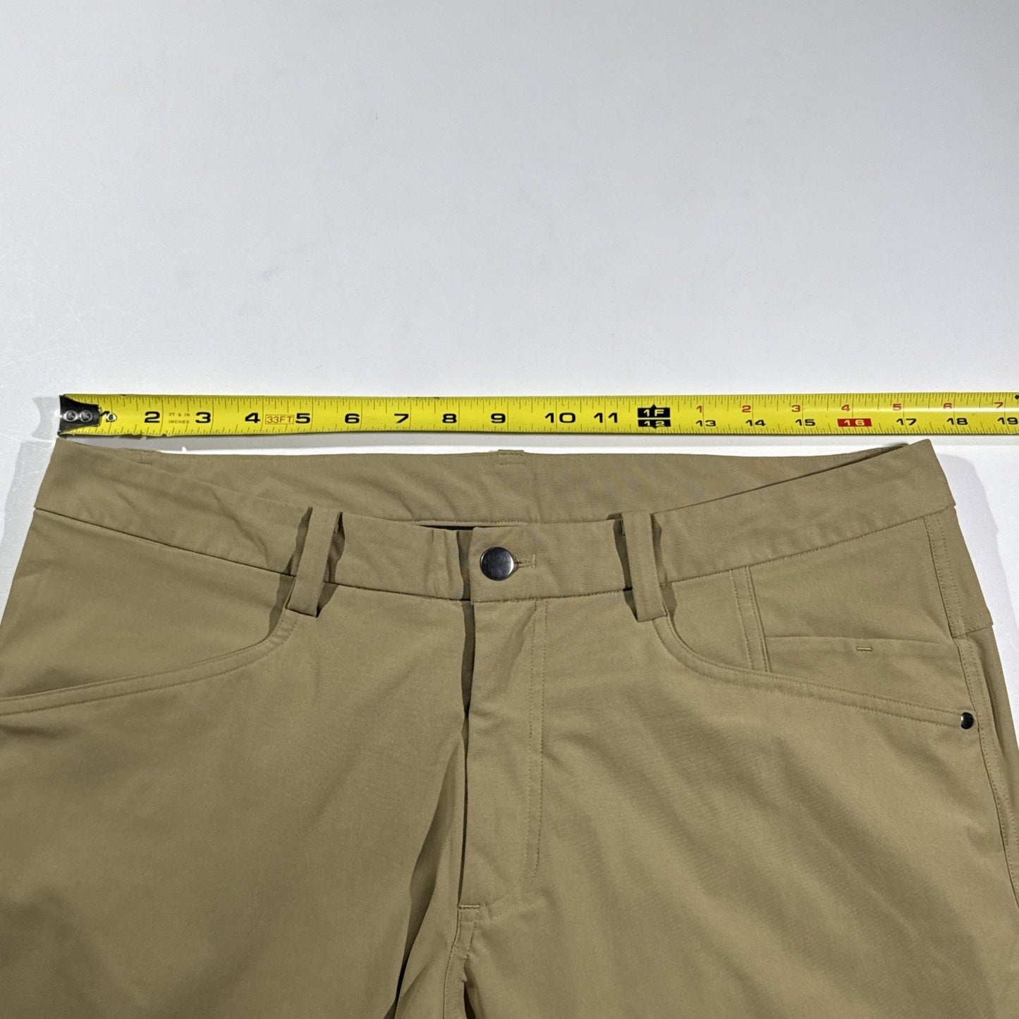Lululemon Pants Mens 36x31 Tan Khaki 5 Pocket Stretch Casual Golf Hiking ABC
