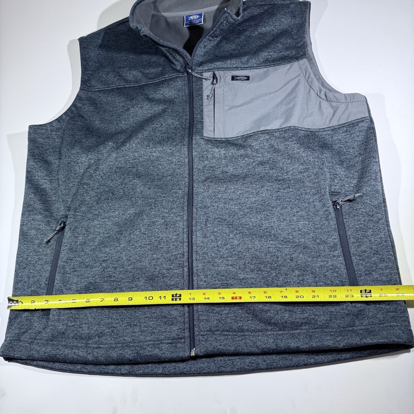 AFTCO Horizon Weatherproof Fleece Jacket Men's 2XL Gray Fishing Outdoors