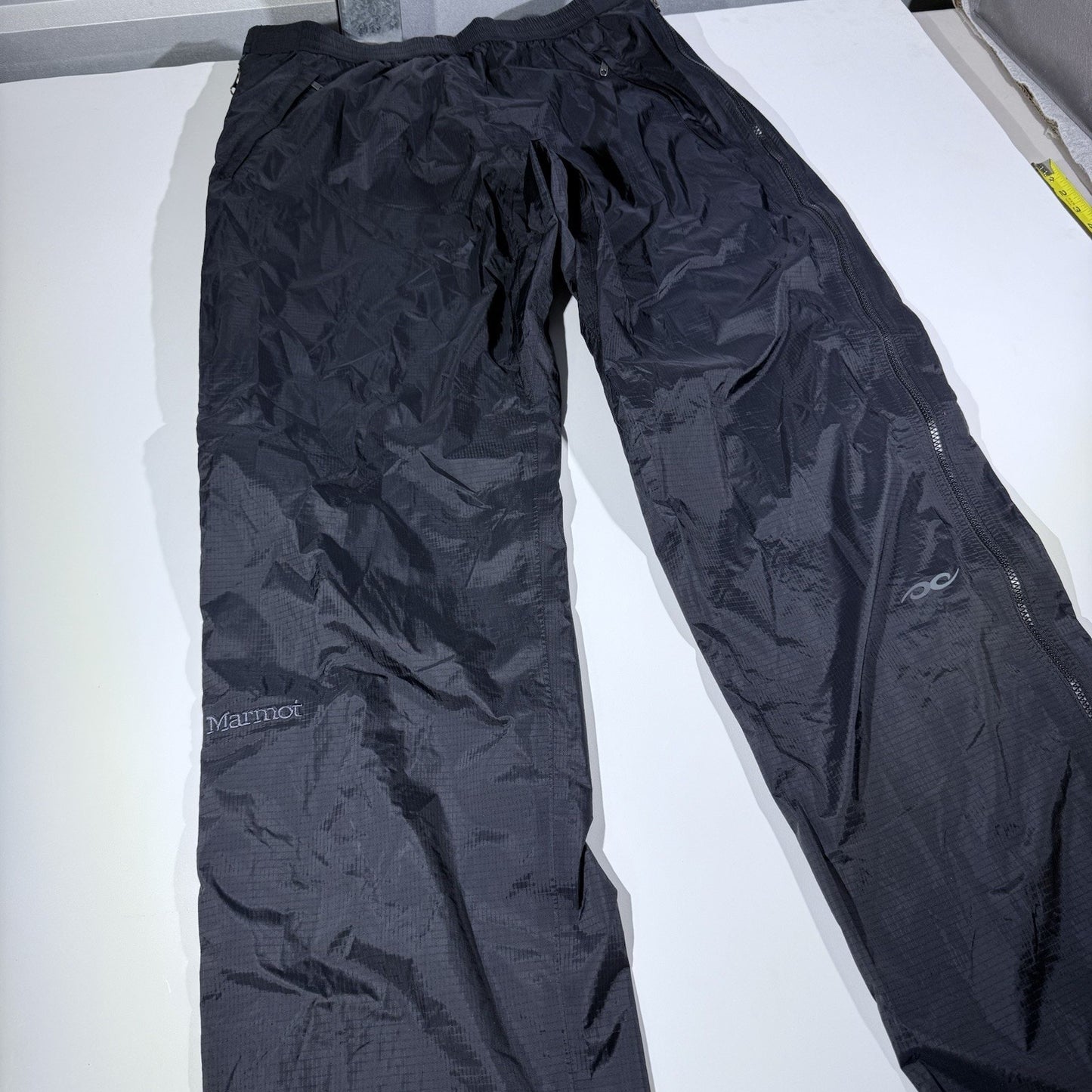 Marmot NanoPro Men's PreCip Full Zip Pants Black Waterproof Breathable Size XL