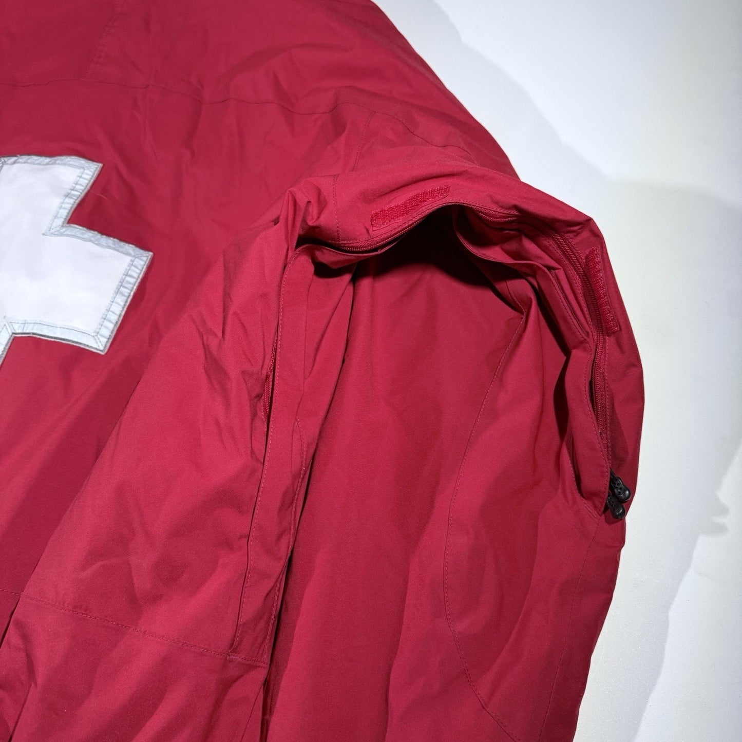Patagonia Ski Patrol Jacket Mens XL Red Black Cross Rescue Shell Coat (See Pics)