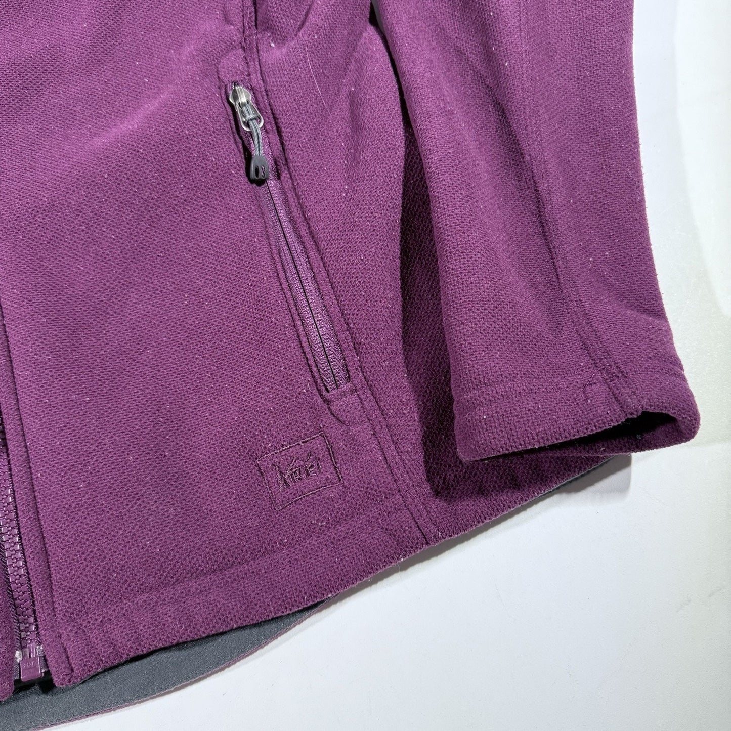 REI Polartec Thermal Pro Women’s Small Fleece Jacket Purple Full Zip Outdoor S