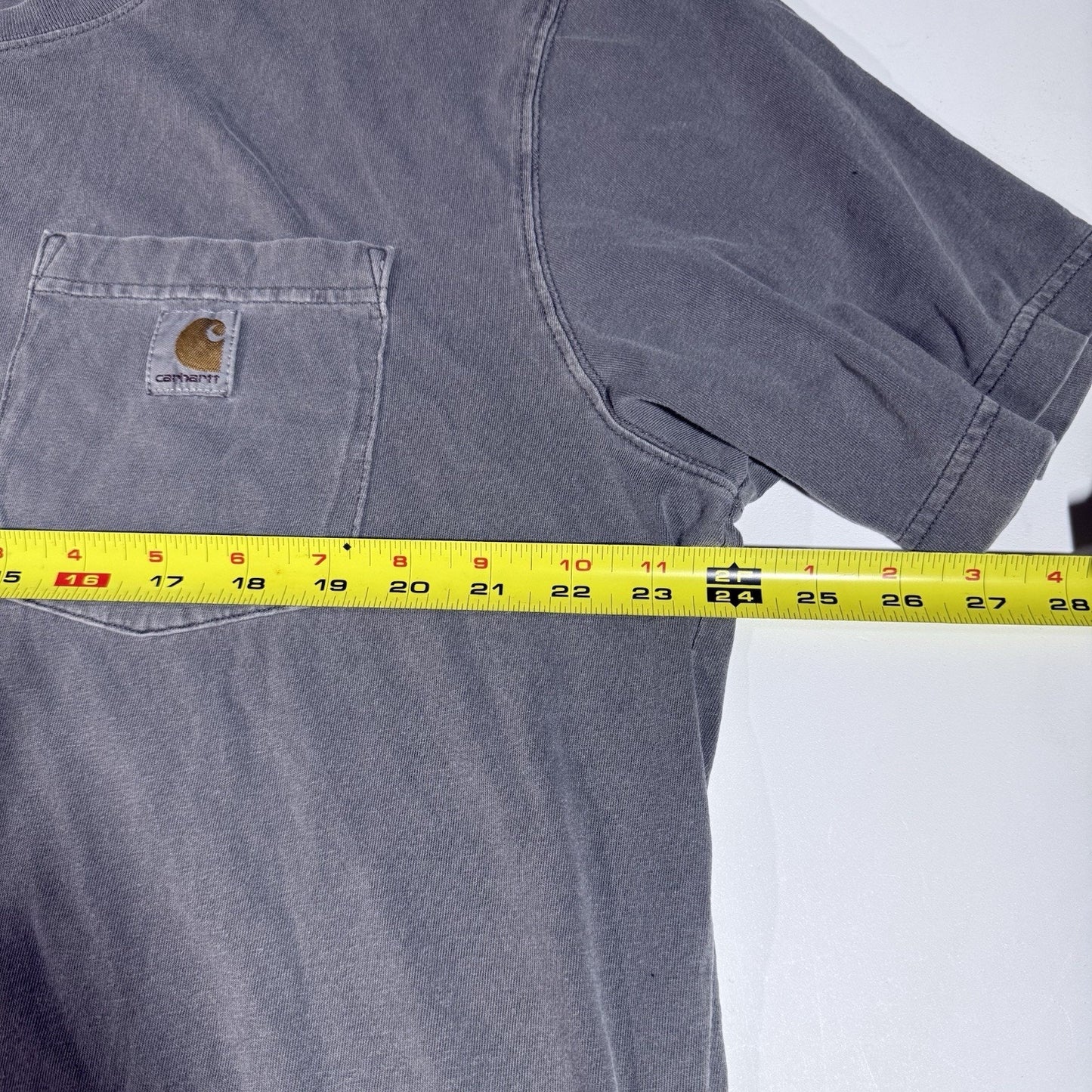 Carhartt Shirt Men XL Gray K87 Pocket T Workwear Loose Fit Casual 100% Cotton