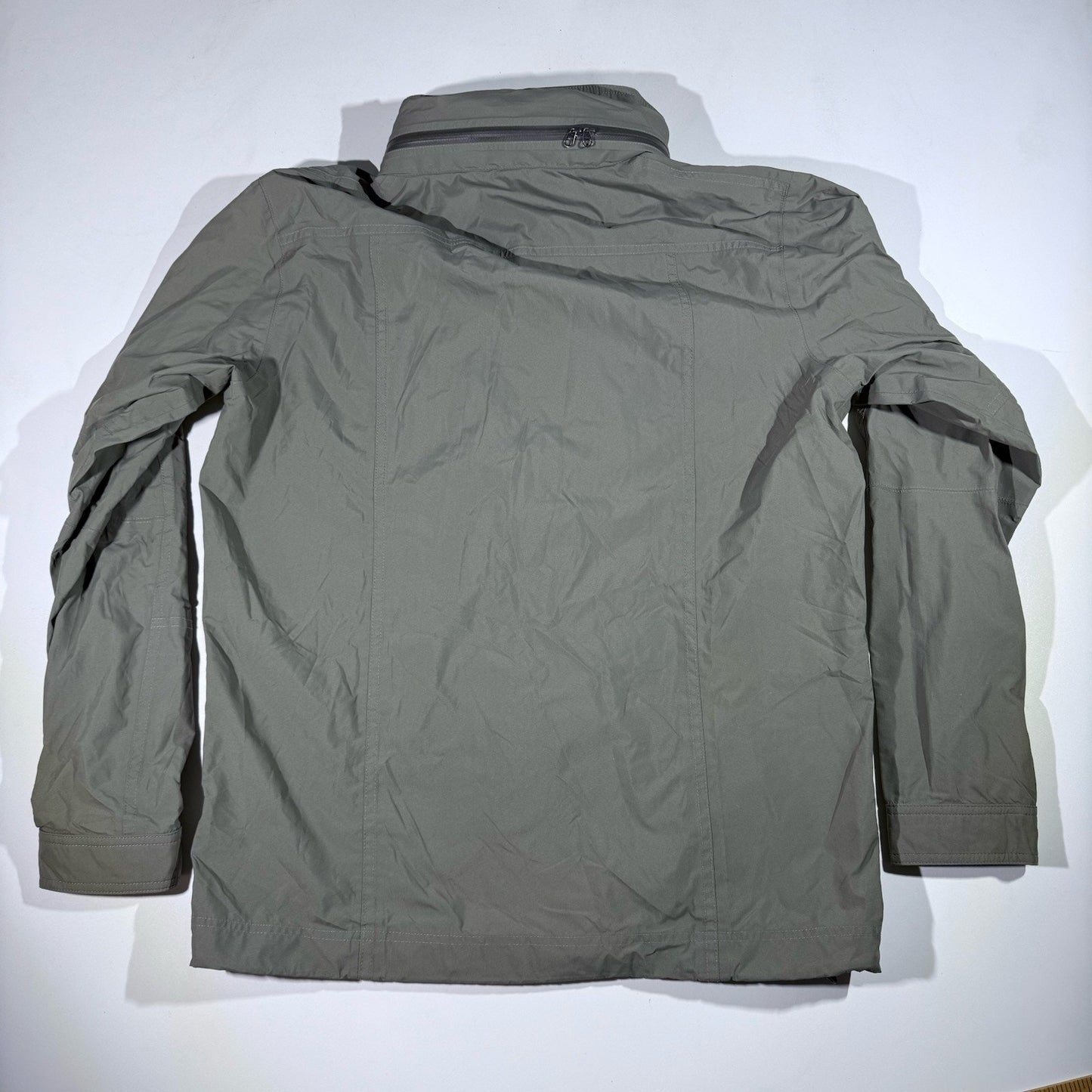 KUHL Saboteur Jacket Men’s Medium Gray Softshell Hooded Water-Resistant