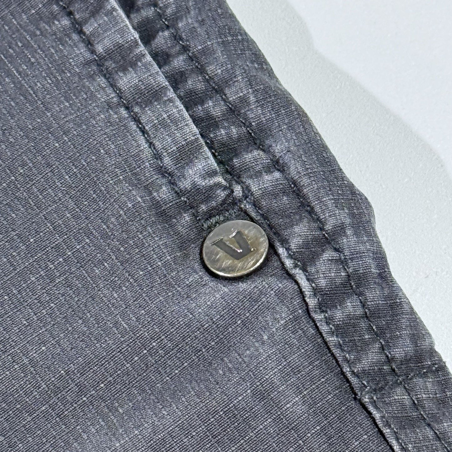 Vuori Pants Mens Small Gray Ripstop Climber Hike Outdoor Stretch Zip Pocket V412