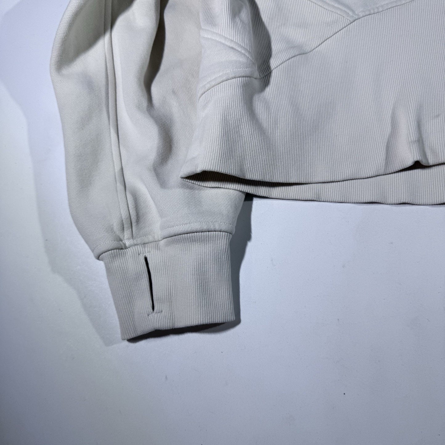 Lululemon Scuba Oversized Half Zip Hoodie Sweatshirt Womens M/L white W3DM4S