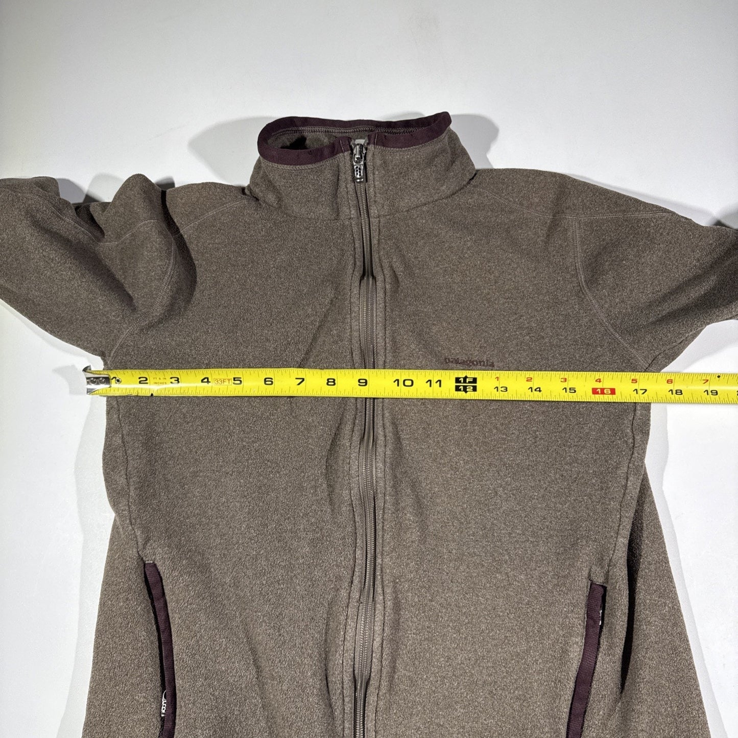 Patagonia Brown Fleece Full-Zip Women's Jacket, Size Medium