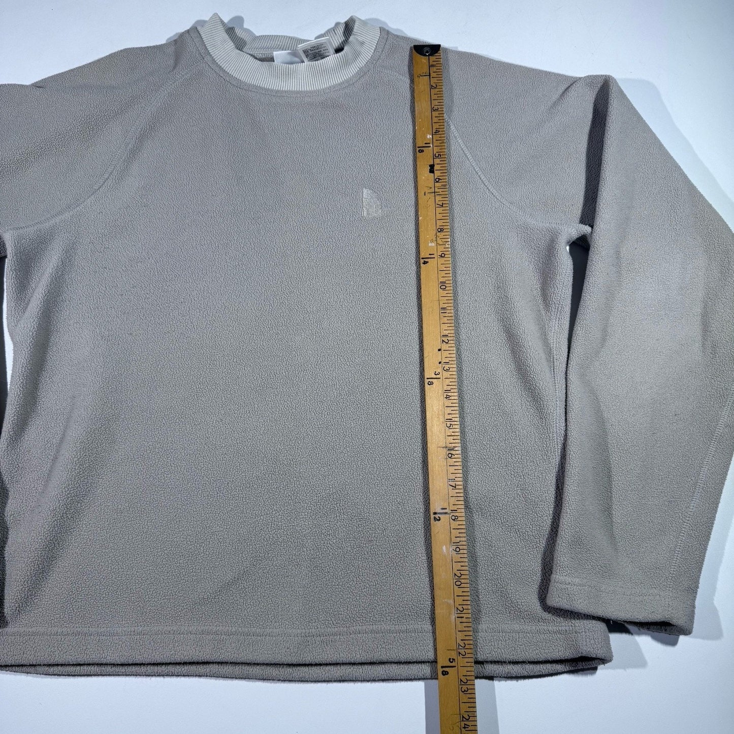 The North Face Women’s Large Fleece Pullover Beige Cream Crewneck Sweater Soft