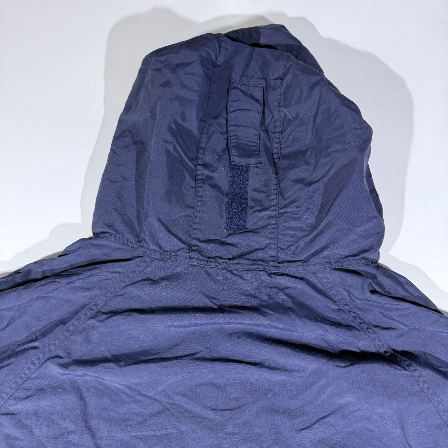 L.L.Bean Stowaway Anorak Windbreaker Jacket Blue Hooded Pullover Men’s L