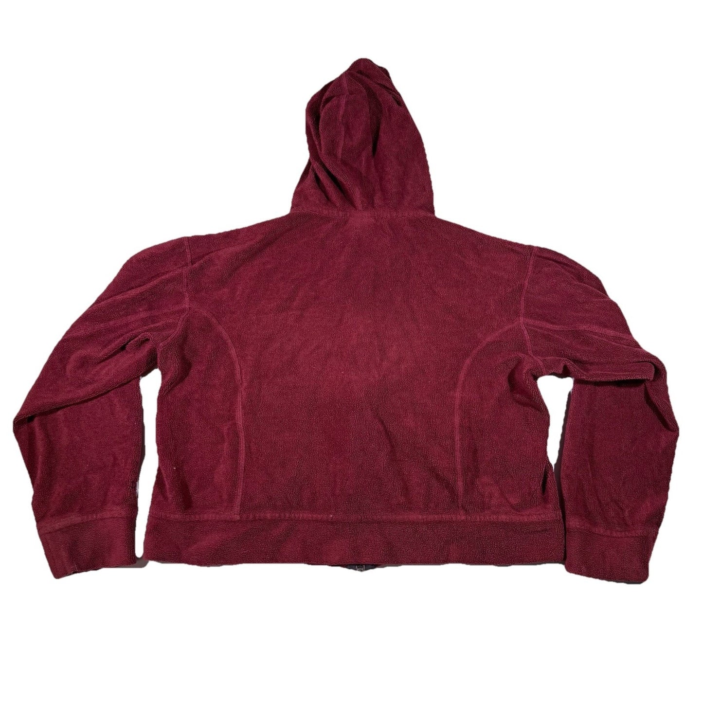 Patagonia Rhythm Fleece Hoodie Womens Medium Red Full Zip Jacket Sweater