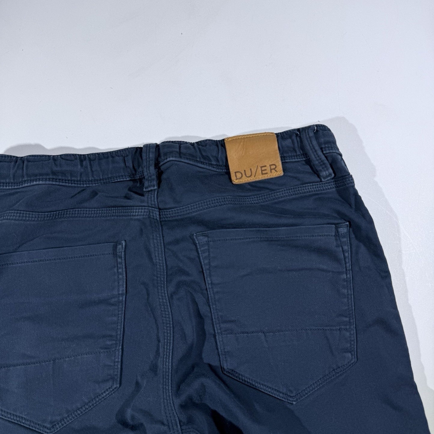 DU/ER DUER 31x29 No Sweat Jogger Pants Ink Blue N2X Slim Fit Outdoor Hike Bike