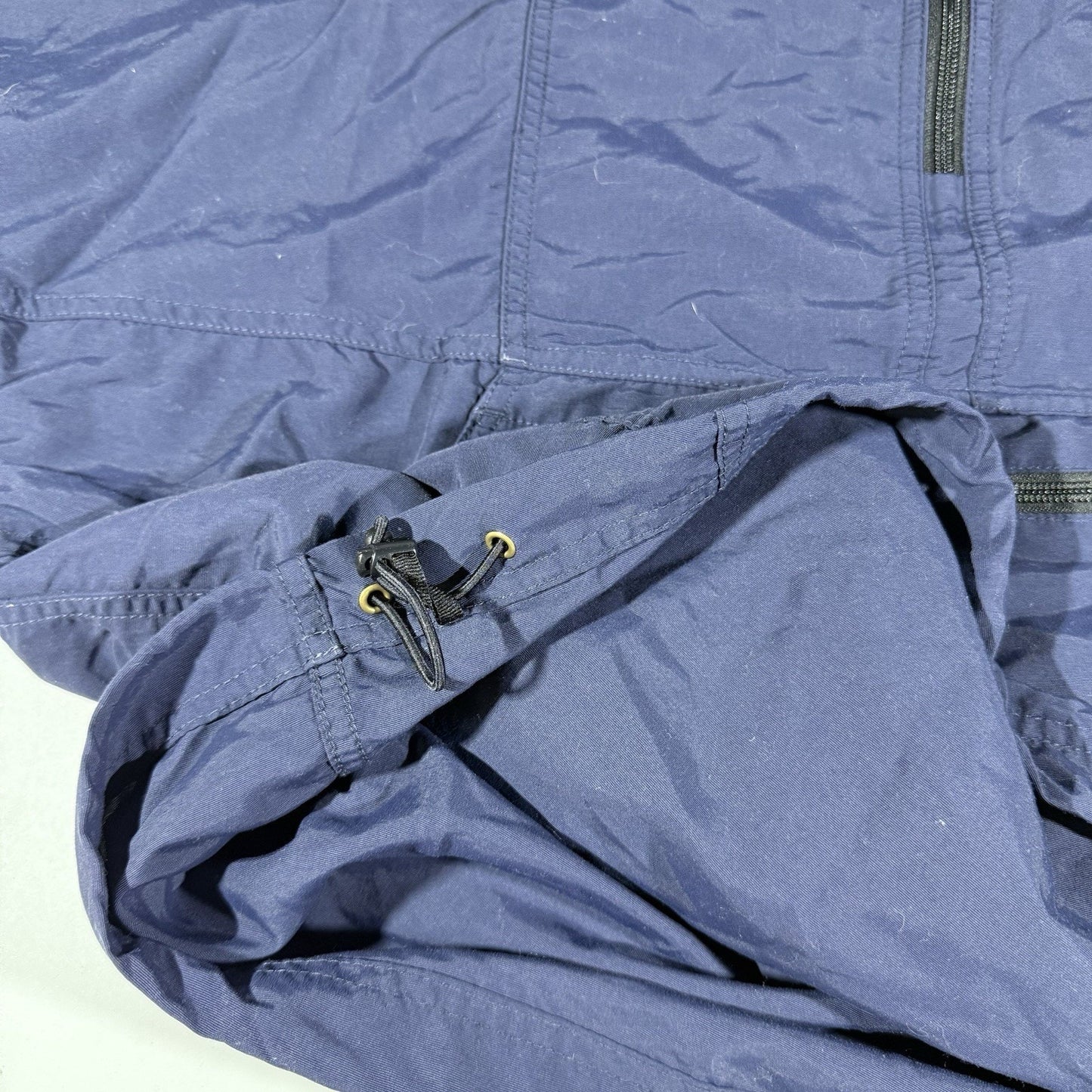 L.L.Bean Stowaway Anorak Windbreaker Jacket Blue Hooded Pullover Men’s L