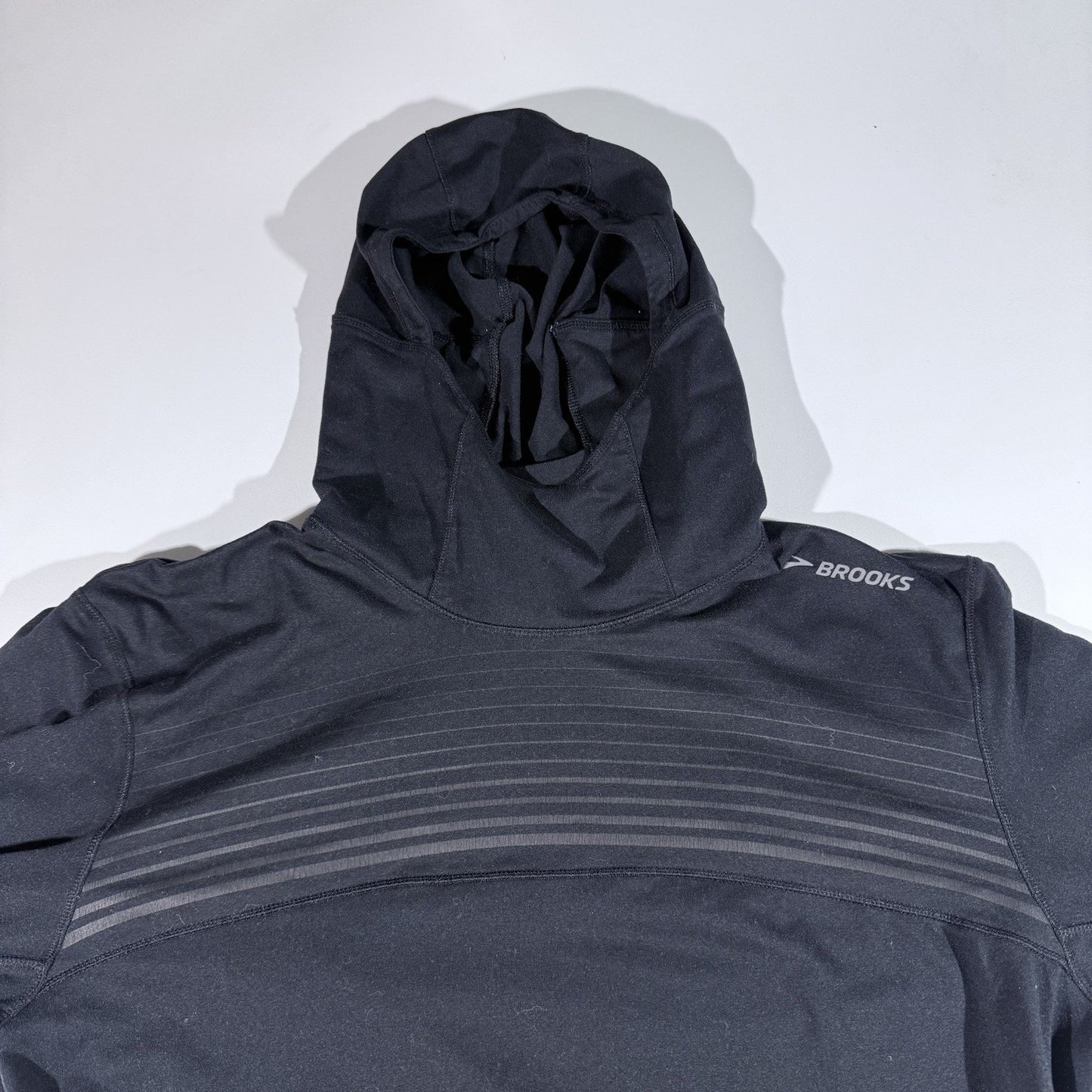 Brooks Dash Hoodie Womens XS Black Running Pullover Lightweight Workout