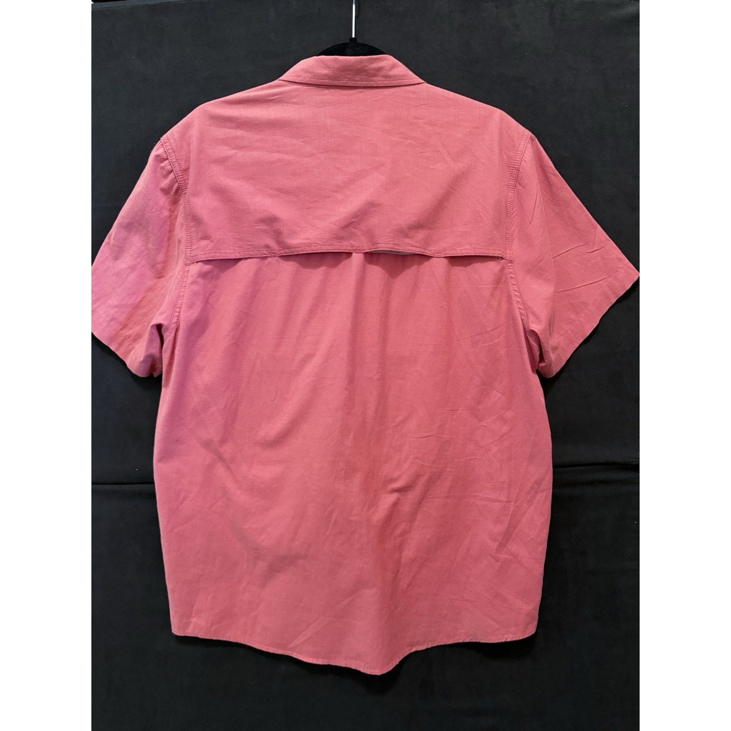 Coleman Shirt Men's size L Coral Vented Camping Fishing Outdoor Hiking shirt red
