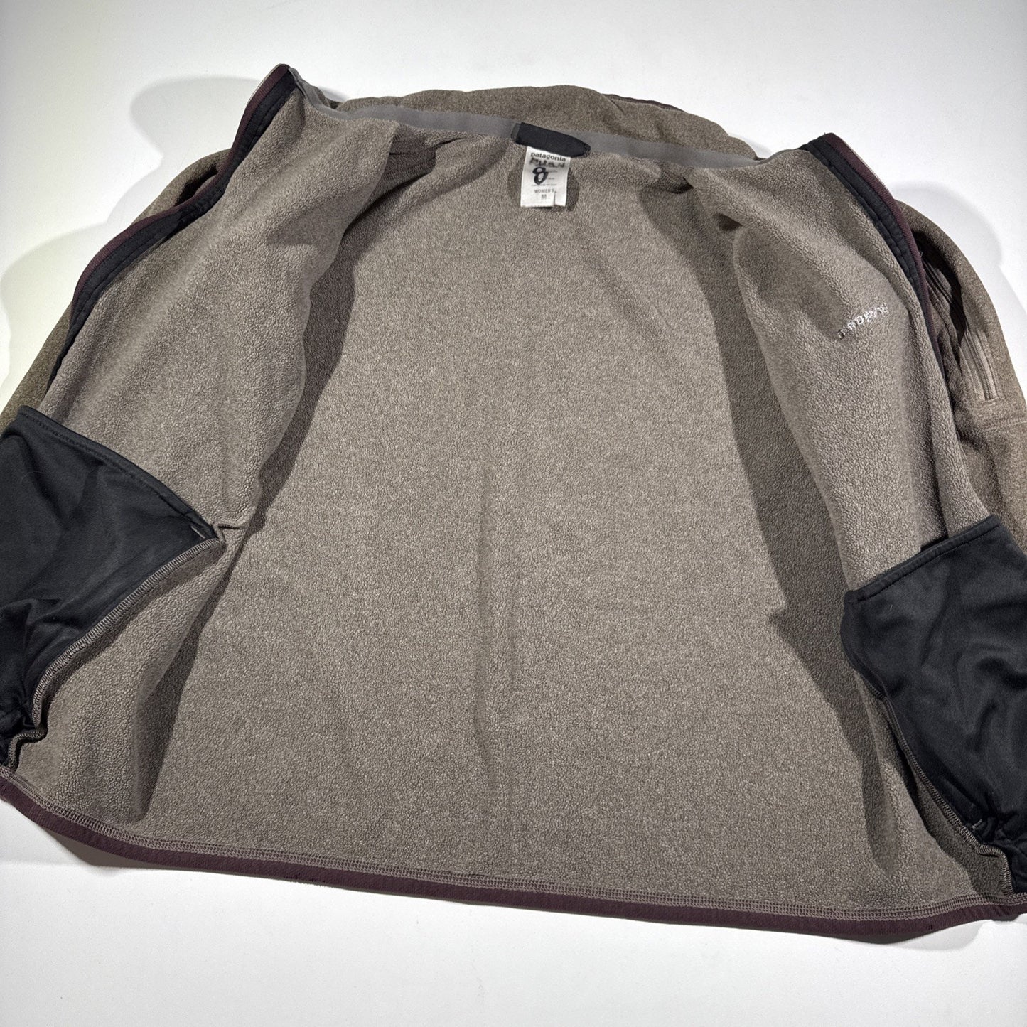 Patagonia Brown Fleece Full-Zip Women's Jacket, Size Medium