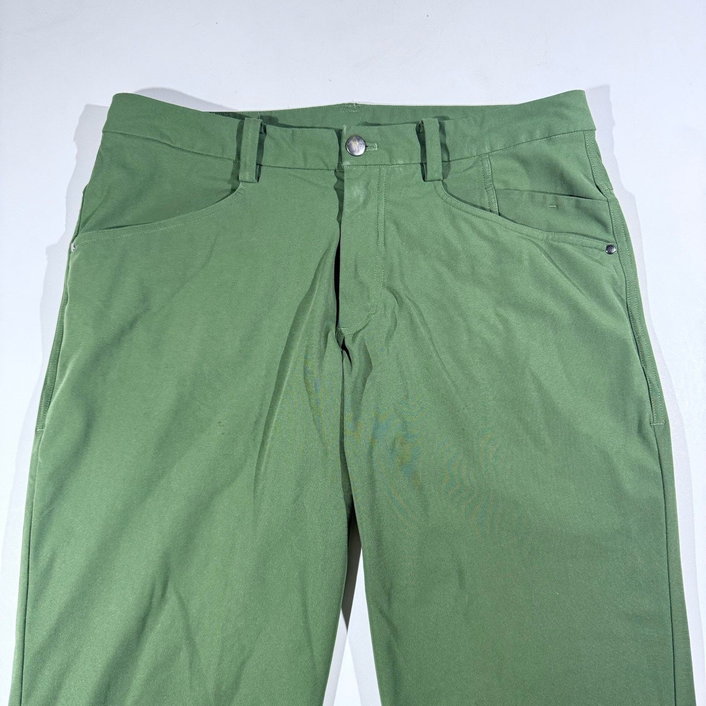 Lululemon ABC Mens Pants 32 x 32 Solid Green Casual Commuter Office Athleisure