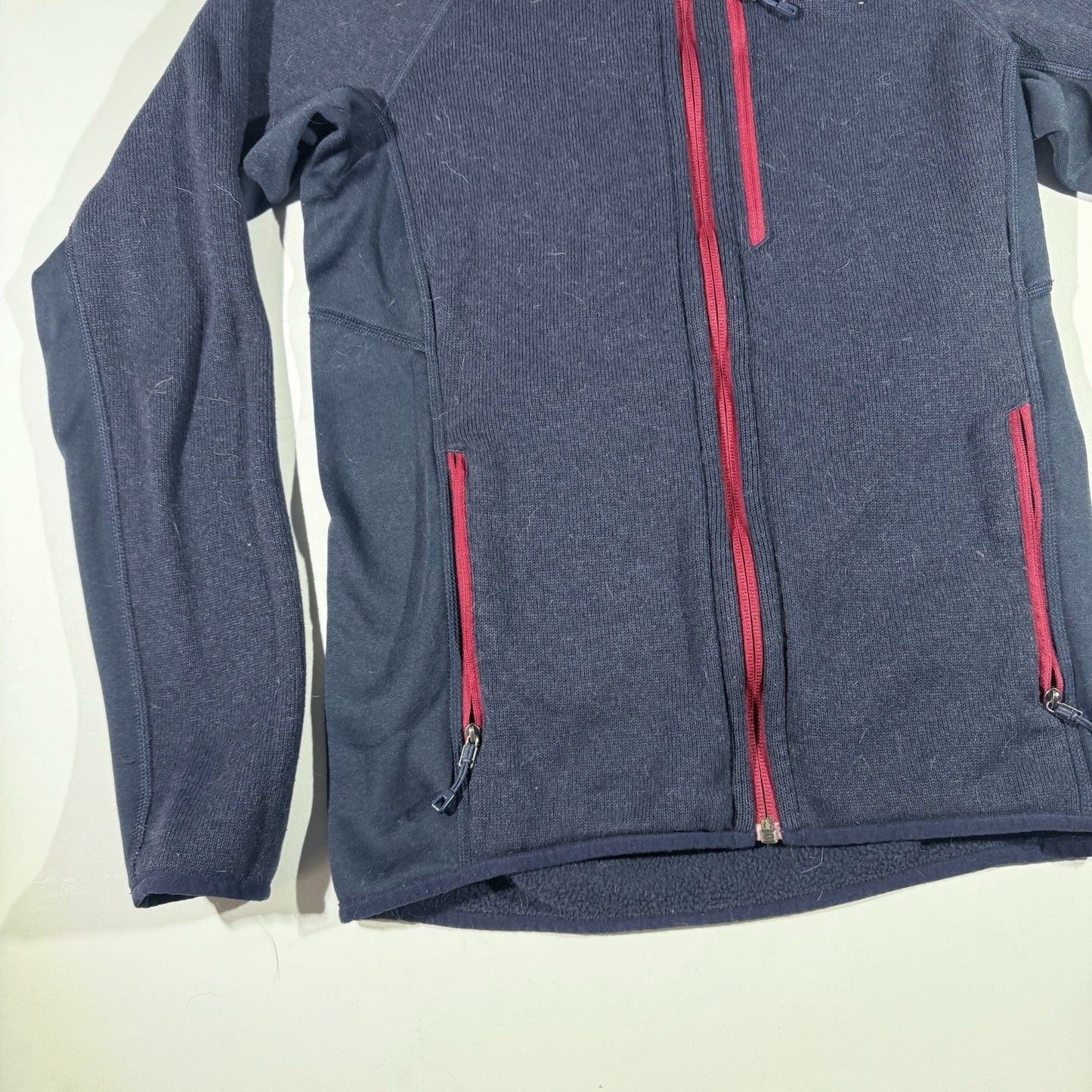 Patagonia Performance Better Sweater Fleece Jacket Men’s XS Navy Red Full Zip