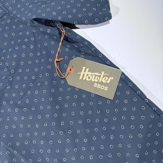 Howler Brothers Open Country Tech Shirt XXL Nightfall Little Poodles NWT Snap