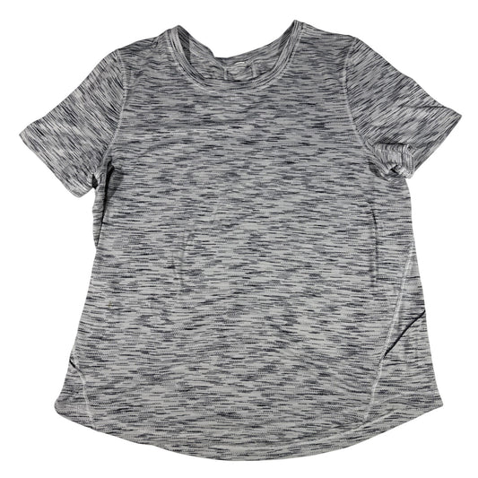Lululemon Swiftly Tech Short Sleeve 2.0 Gray Heather Seamless Running Shirt Sz 6