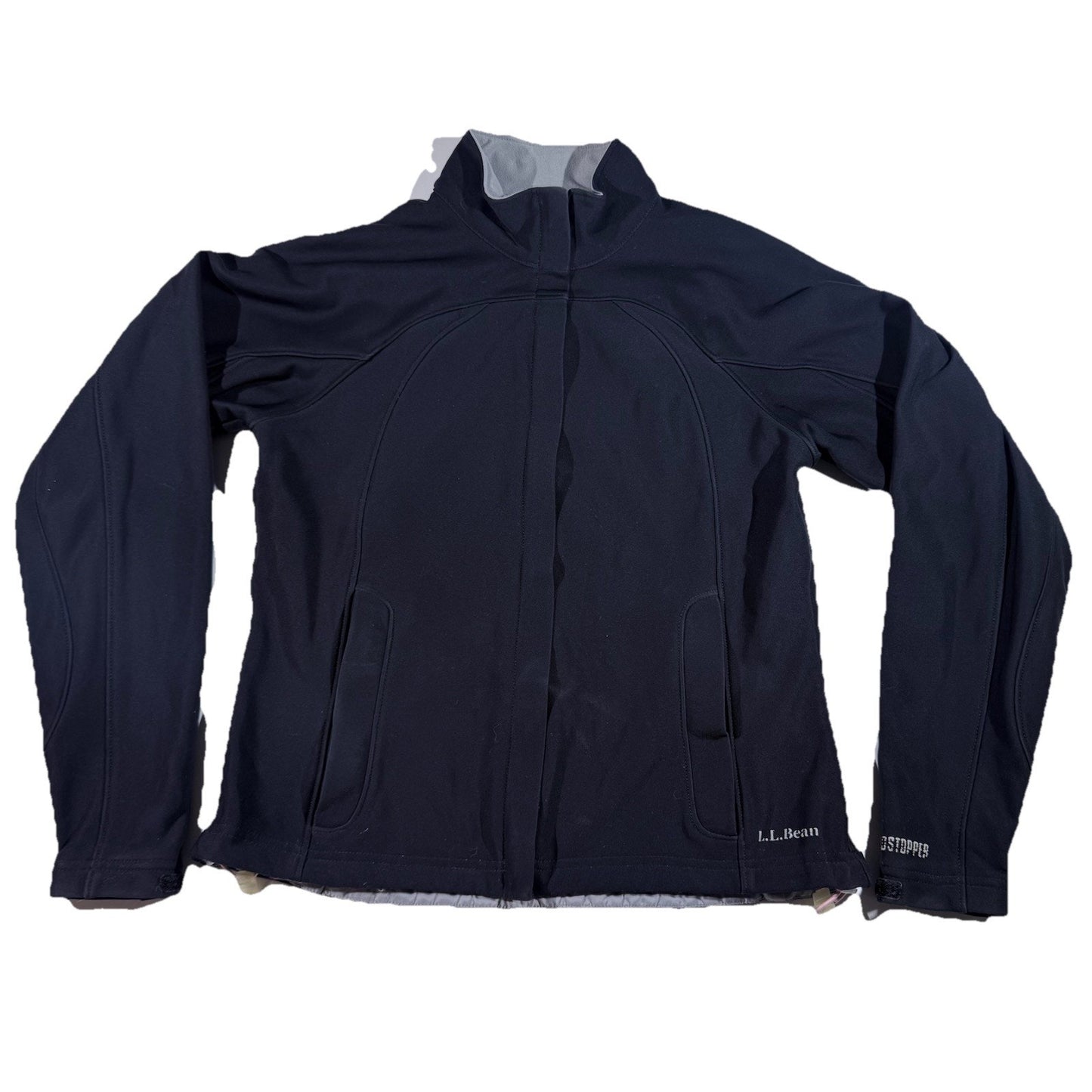 L.L. Bean Women’s Small Softshell Jacket Black Windstopper Gore Windproof S