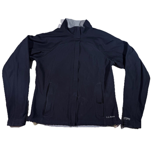 L.L. Bean Women’s Small Softshell Jacket Black Windstopper Gore Windproof S