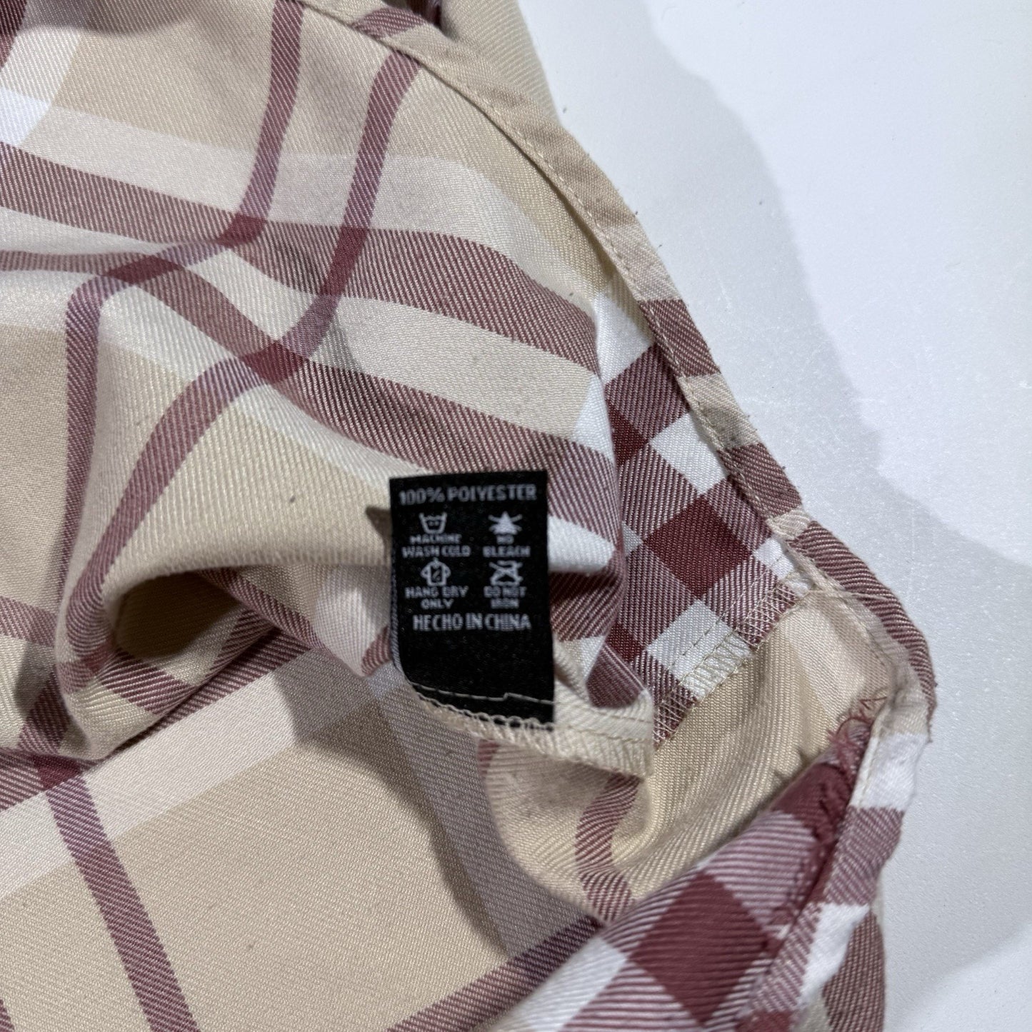 Dixxon The Burleigh Flannel Sleeveless Cut Off Shirt Men’s 2XT Beige Plaid Dtech