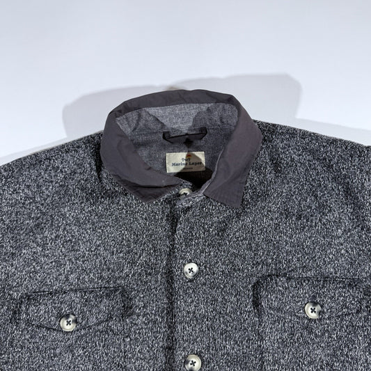 Marine Layer Fleece Lined Men’s Rainier Shacket Jacket Medium Gray