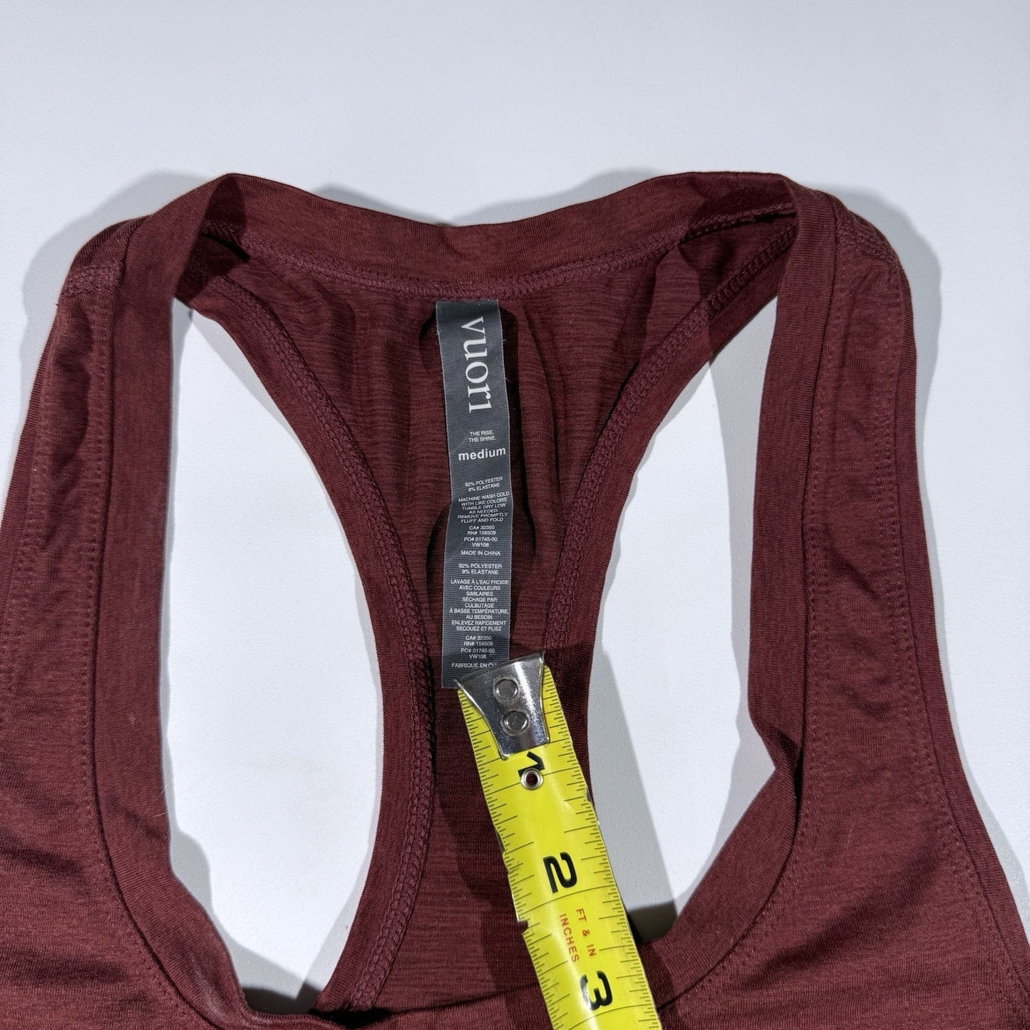 Vuori Women’s Lux Performance Racerback Tank Top Spice Heather Size M VW108