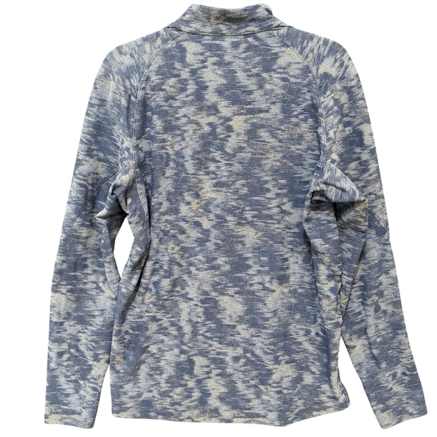 Lululemon Surge Warm Quarter Zip Fleece Pullover Blue Camo Men’s Size Medium