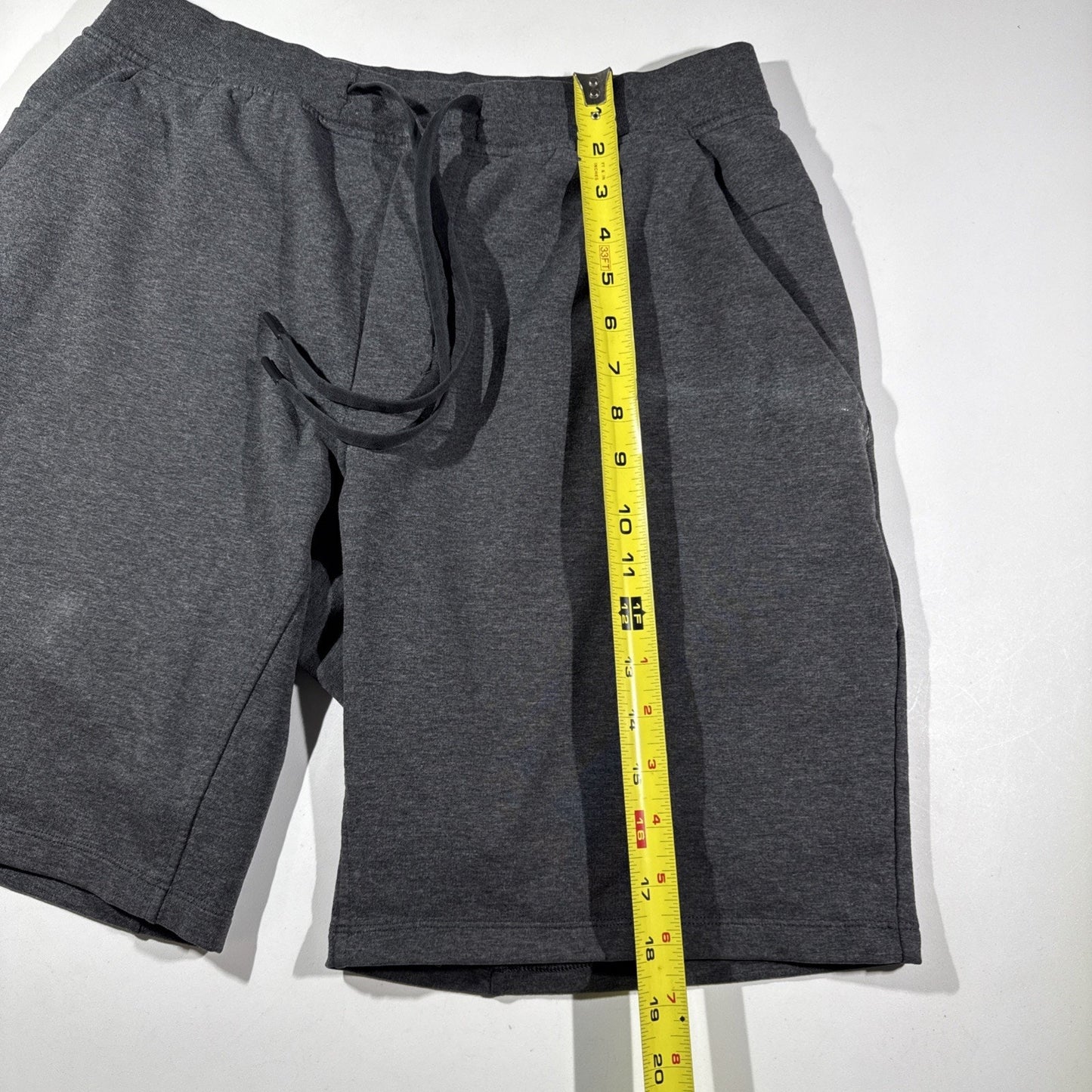 Lululemon City Sweat Shorts Men L Gray 9" French Terry LM7AB5S