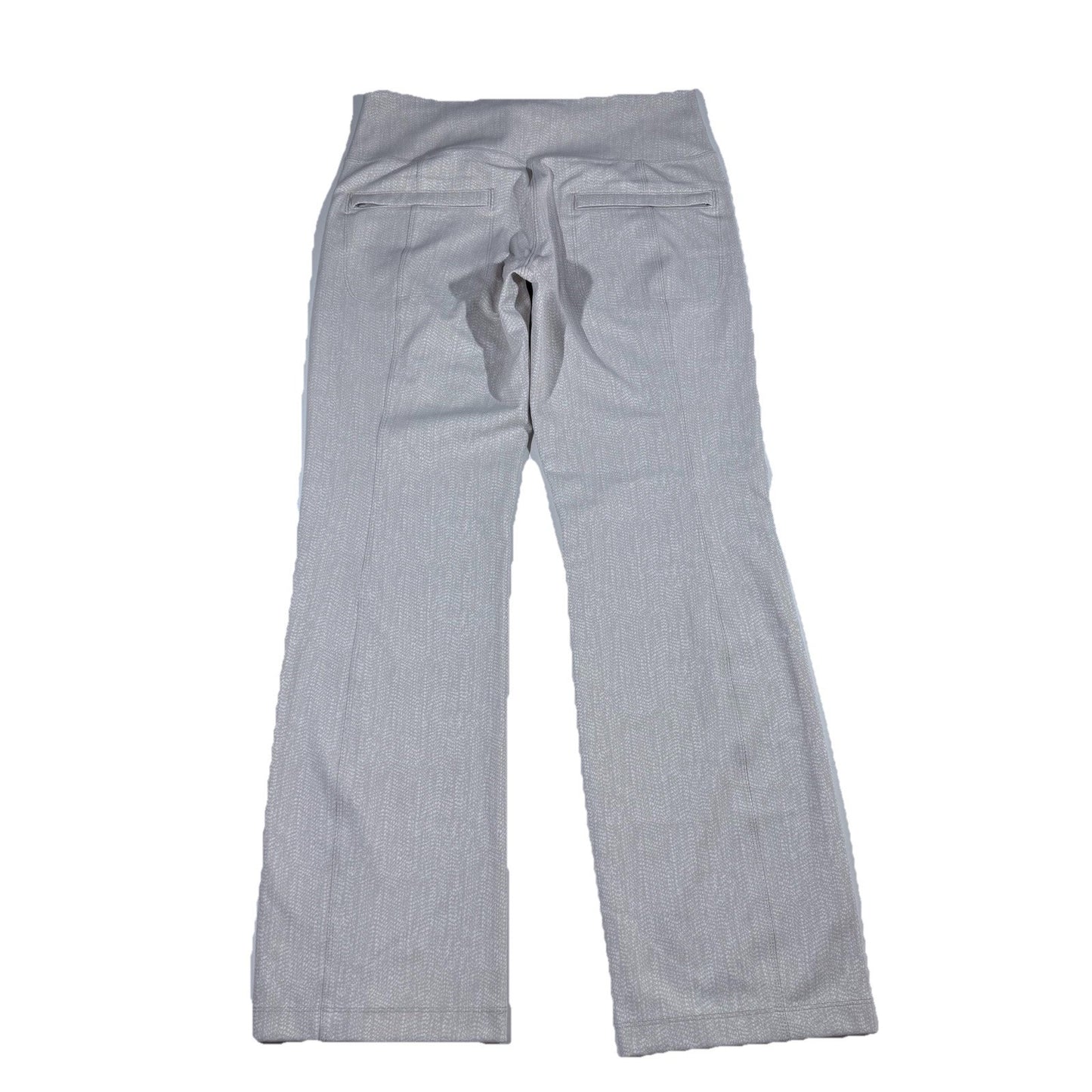 Athleta Pants Womens Medium Delancey Herringbone Flare High Rise Pockets Yoga