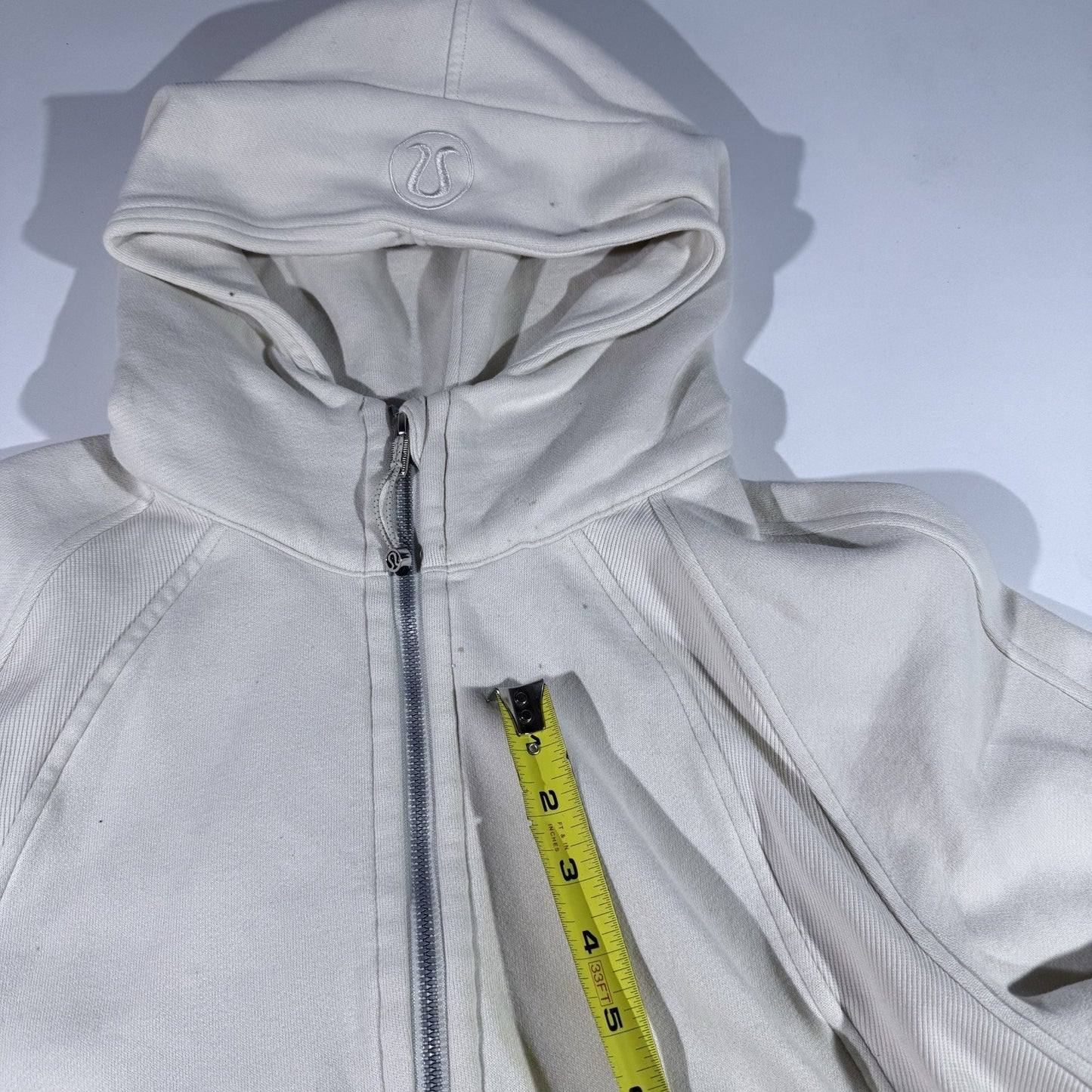 Lululemon Scuba Oversized Half Zip Hoodie Sweatshirt Womens M/L white W3DM4S