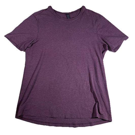 Lululemon Mens Size M Classic Fundamental Crewneck Short Sleeve Burgundy T-Shirt