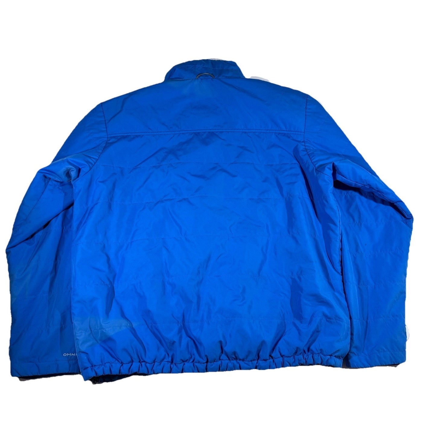Columbia Omni-Heat Insulated Puffer Jacket Men’s Large Blue Full Zip Winter Coat