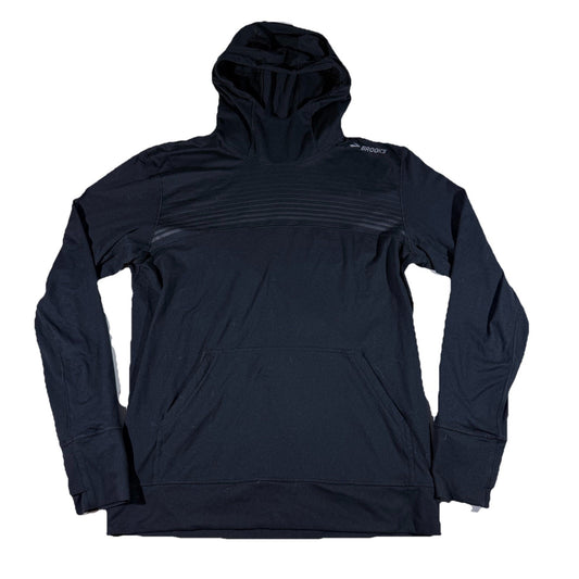 Brooks Dash Hoodie Womens XS Black Running Pullover Lightweight Workout