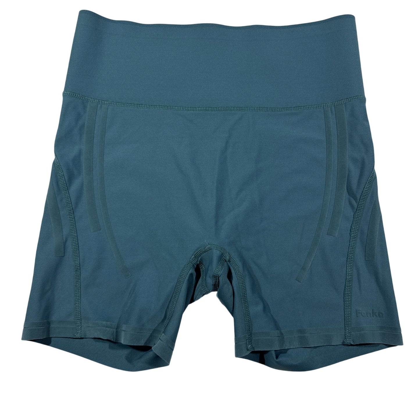 Fanka Women’s Body Sculpt 5” Biker Shorts (Reversible Wear) Blue Size Medium
