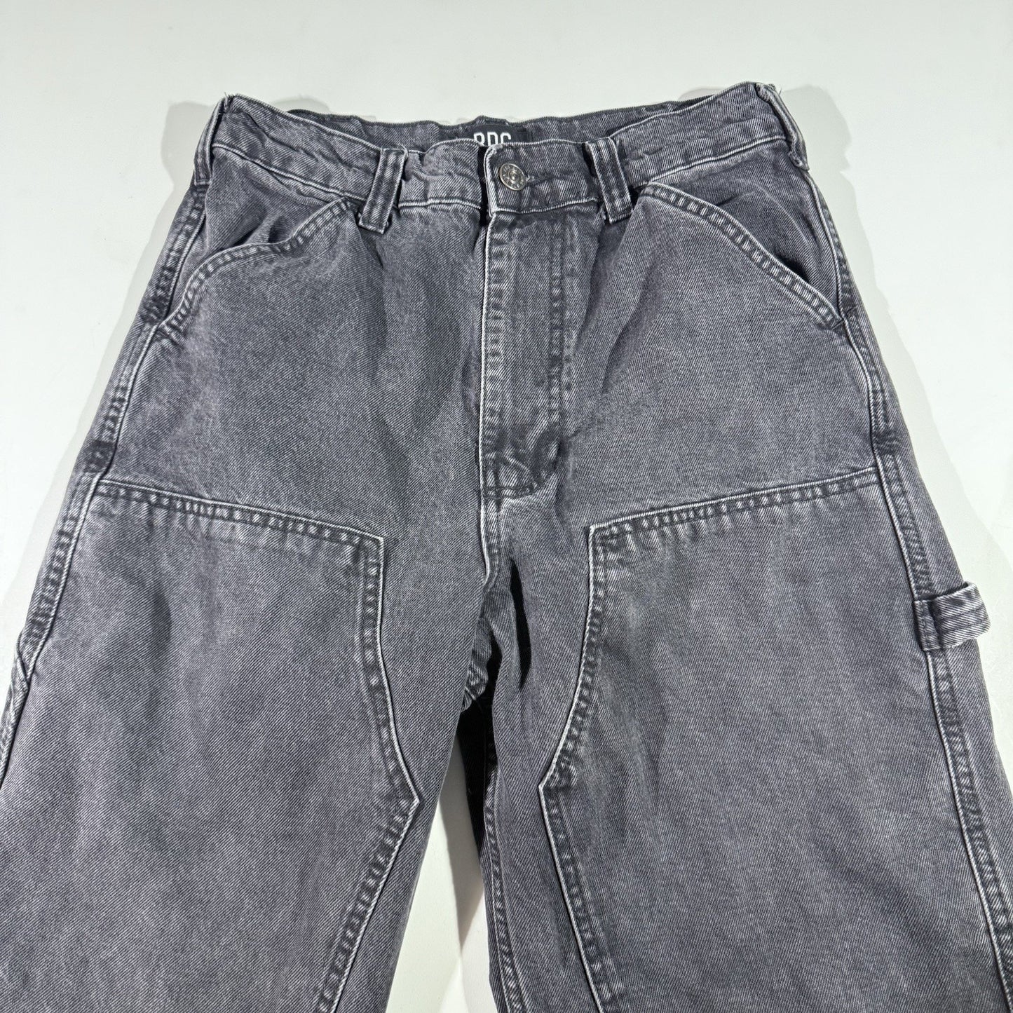 BDG Jeans Mens 30x30 Black Straight Fit Carpenter Double Knee Workwear Pants