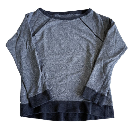 Lululemon Sweatshirt Womens S Crew Love Scoop Neck Heather Grey No Tag