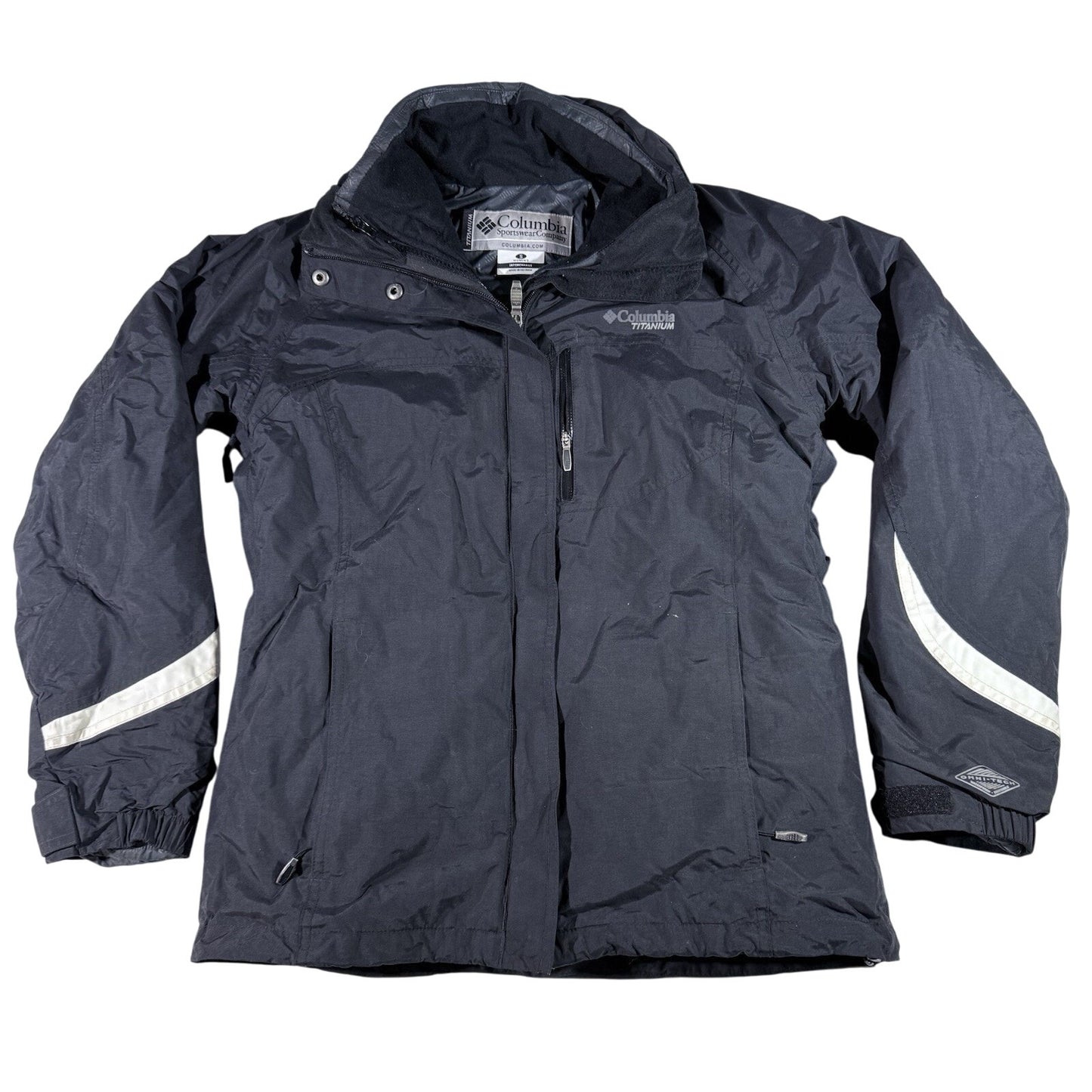 Columbia Titanium Women’s Interchange 3-in-1 Jacket Small Black Omni-Shield