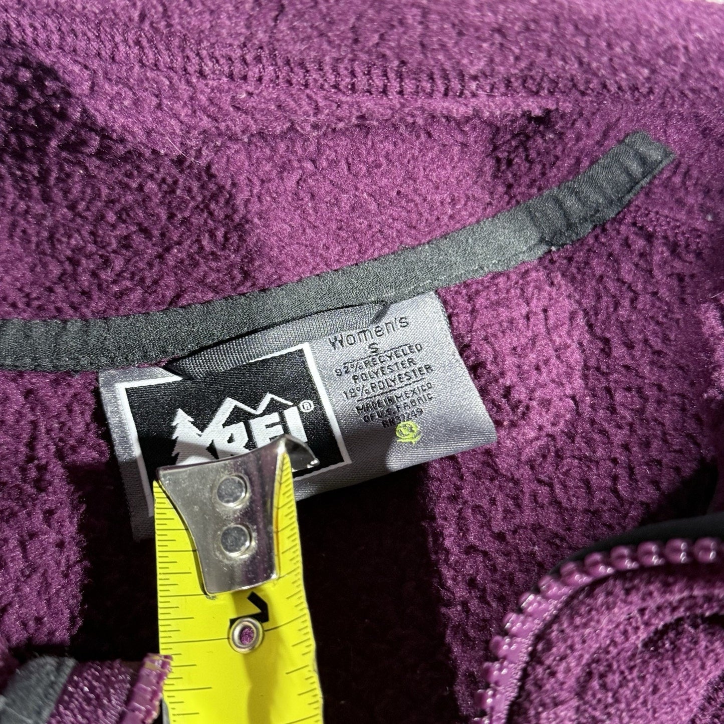 REI Polartec Thermal Pro Women’s Small Fleece Jacket Purple Full Zip Outdoor S