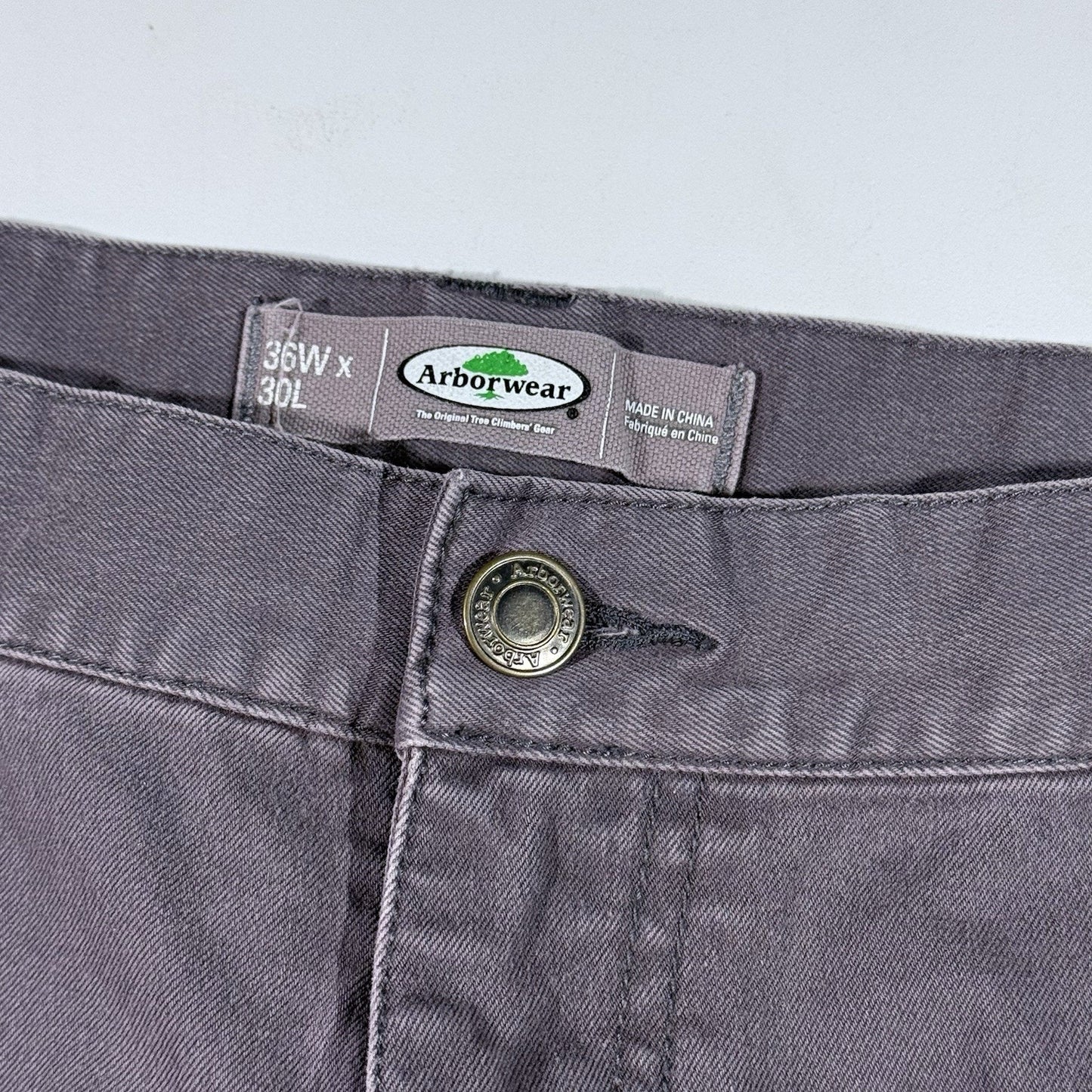 Arborwear Pants Men 36x30 Blue Ground Flex Utility Pocket Workwear Tree Climber