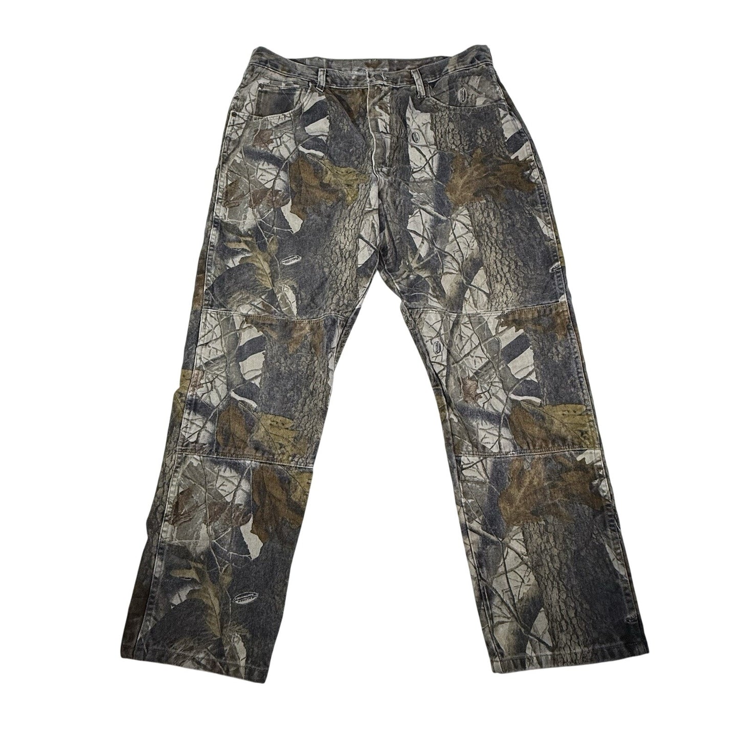 Vintage Wrangler Camo Real Tree Double Knee Jeans Men's Pants Hunt 38x32