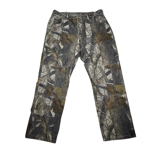 Vintage Wrangler Camo Real Tree Double Knee Jeans Men's Pants Hunt 38x32