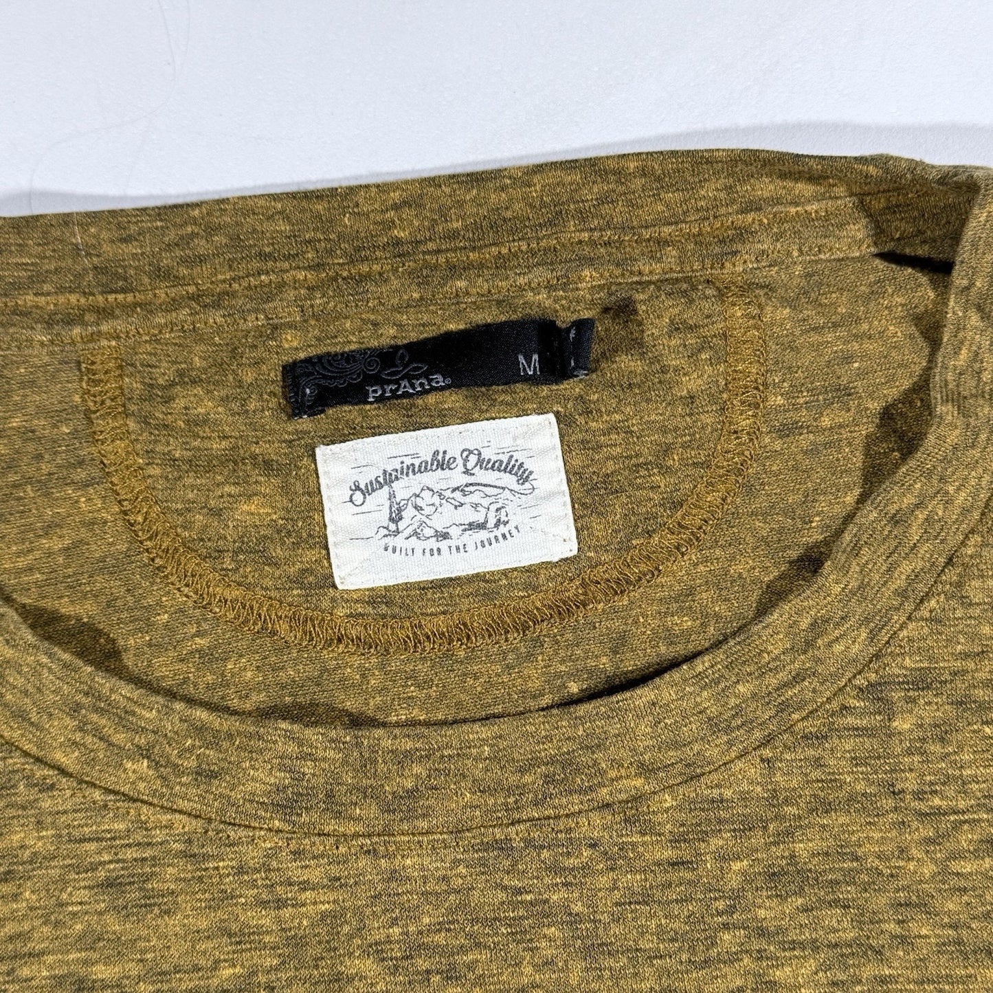 Prana Sustainable Quality Orange T-Shirt Womens Short Sleeve Casual Top Size M