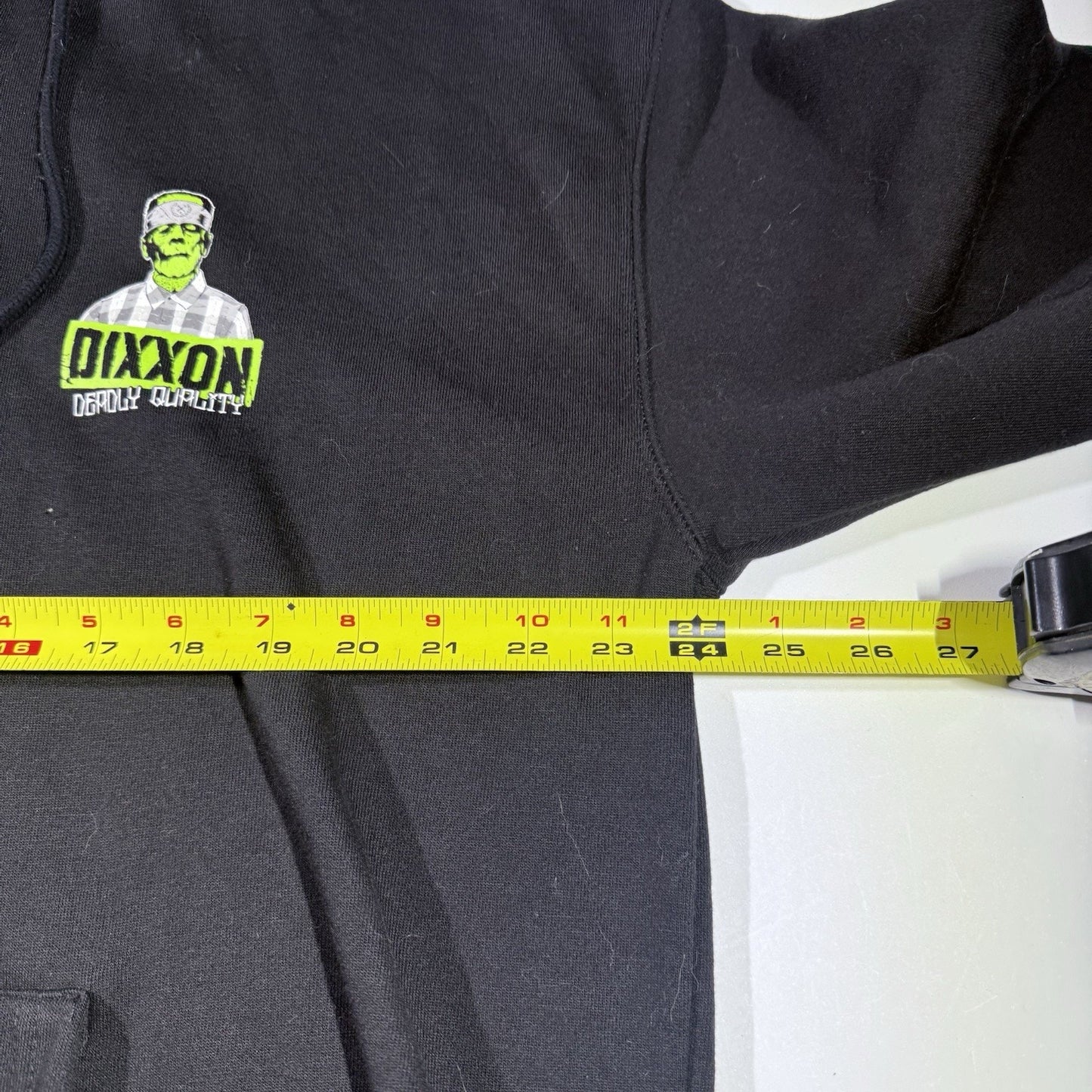 Dixxon Hoodie XL Deadly Quality Zip Up Frankenstein Graphic Black Sweatshirt