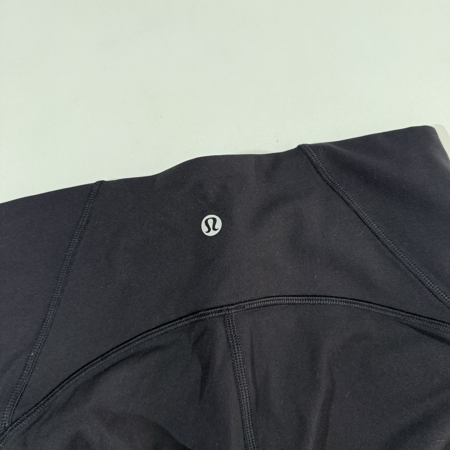 Lululemon Women’s High Rise Leggings Size 6 Black Mesh Panel Running Yoga Pants