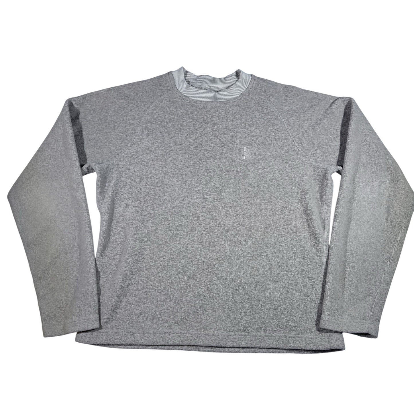 The North Face Women’s Large Fleece Pullover Beige Cream Crewneck Sweater Soft