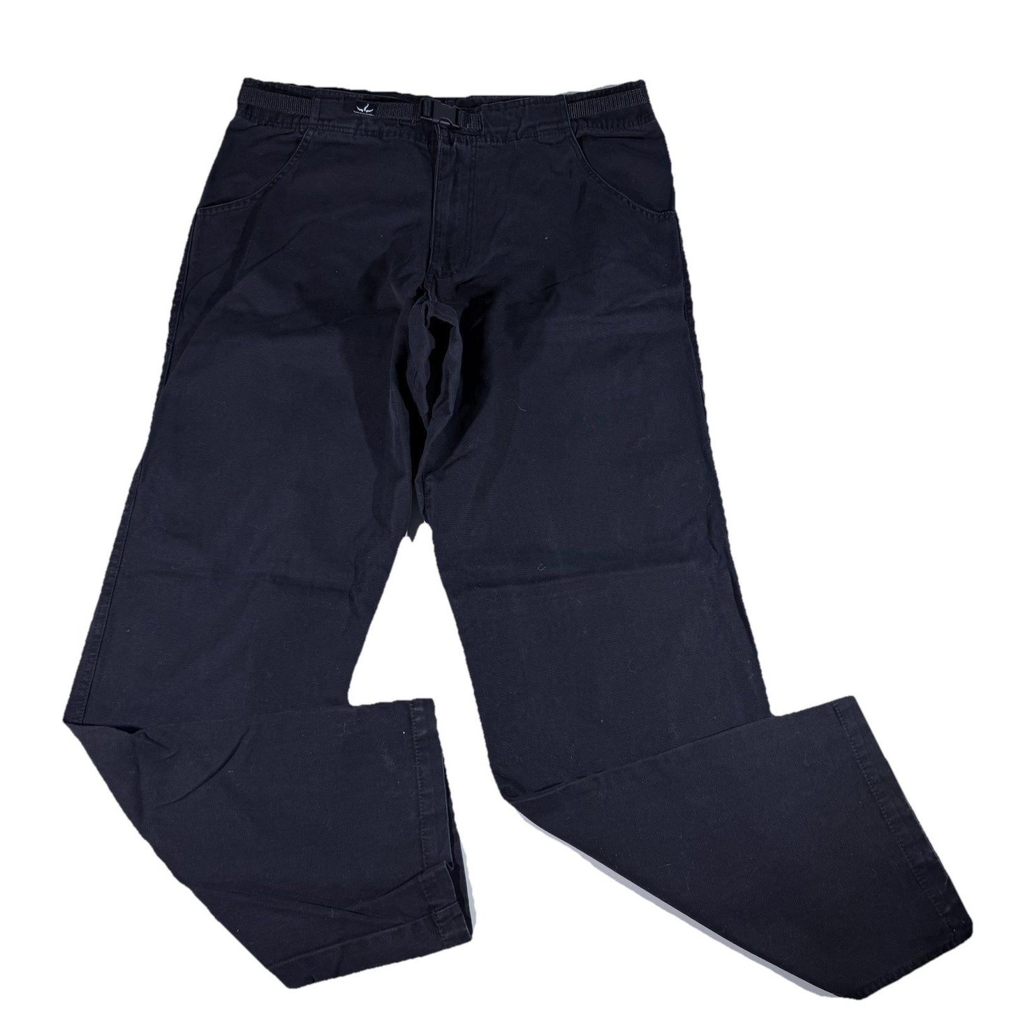 Vintage prAna Men's Black Canvas Pants Cotton Hiking Made in USA Size XL