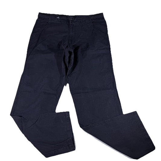 Vintage prAna Men's Black Canvas Pants Cotton Hiking Made in USA Size XL