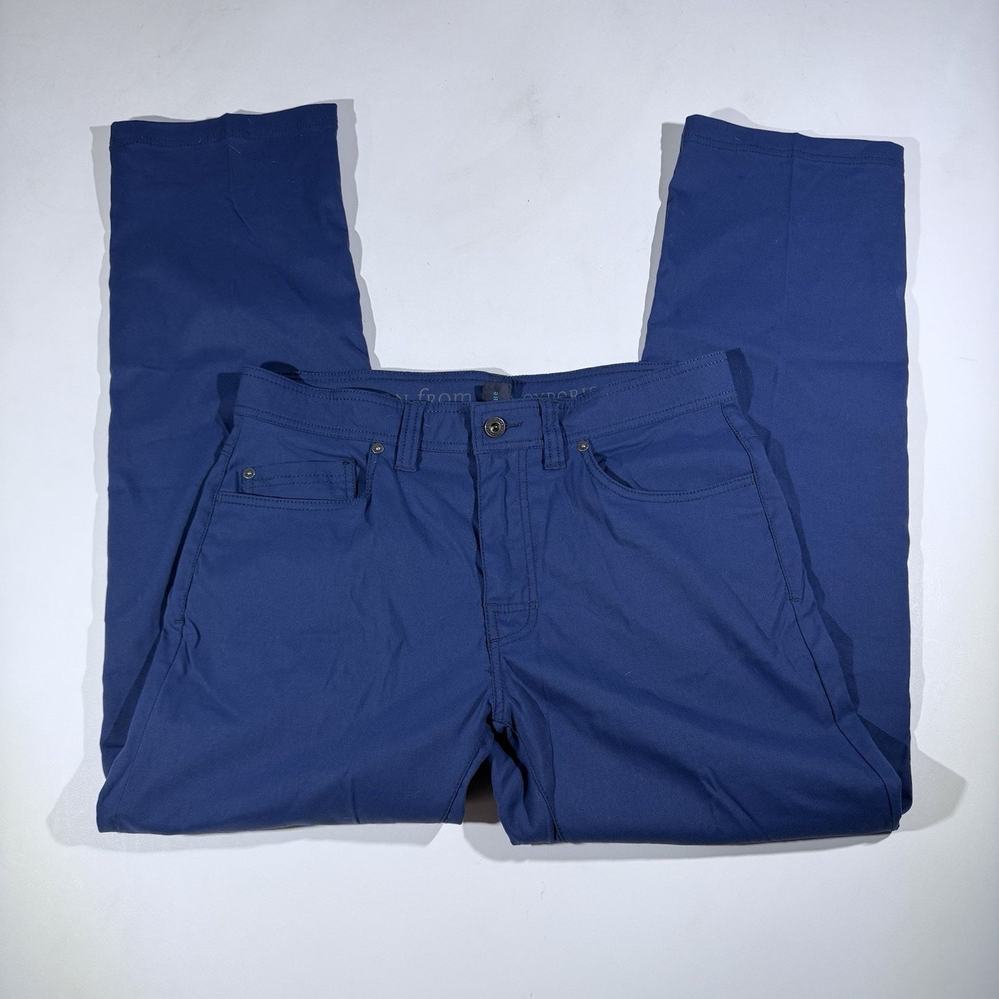 Prana Brion Pants Men’s 32x30 Blue Slim Fit Nylon Outdoors Hiking Climbing