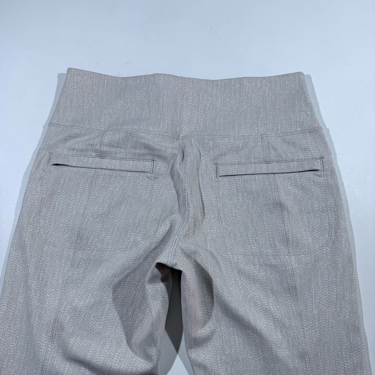 Athleta Pants Womens Medium Delancey Herringbone Flare High Rise Pockets Yoga